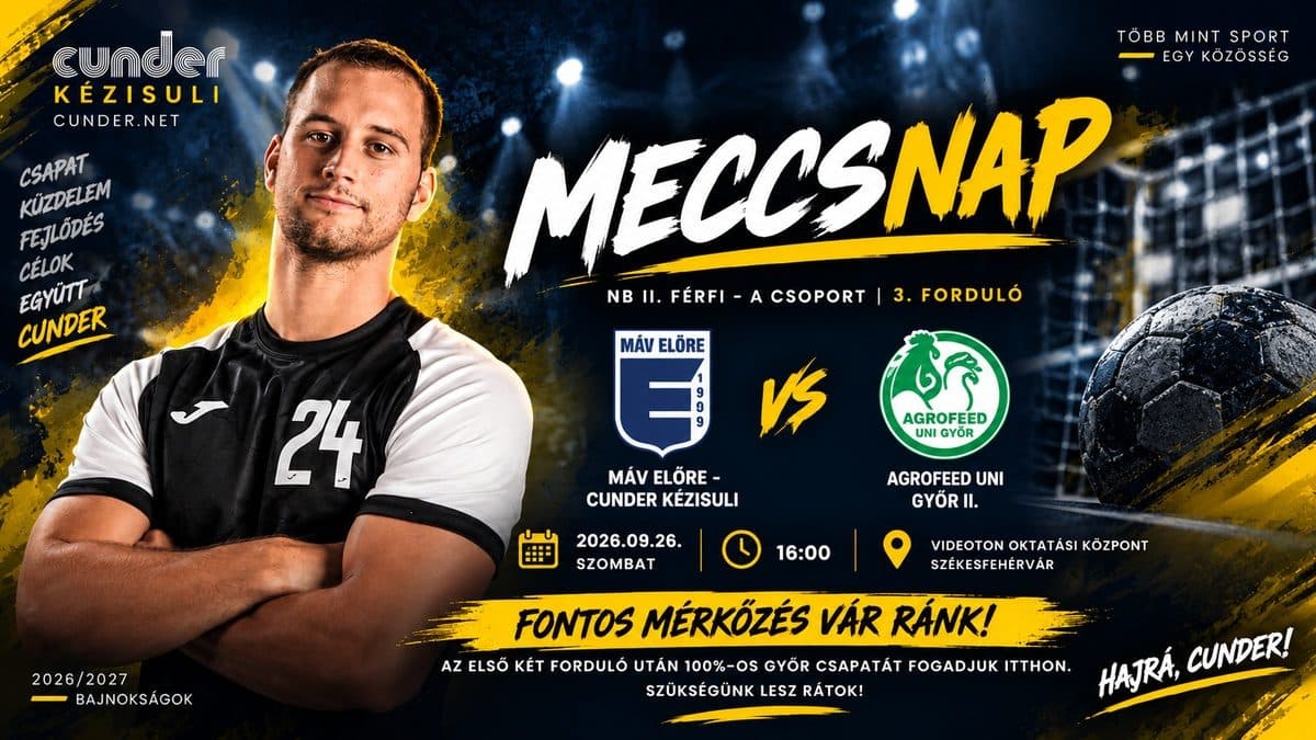 🔥 Fontos mérkőzés vár ránk – ma a hibátlan Győrt fogadjuk!